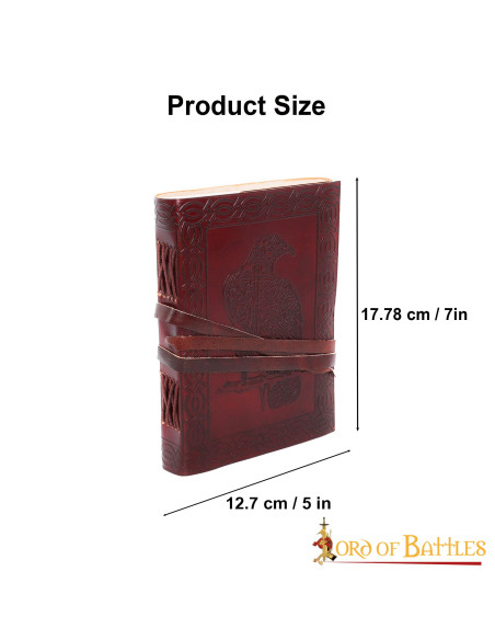 Celtic eagle leather journal