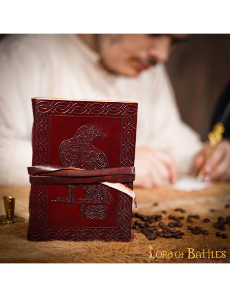 Celtic eagle leather journal