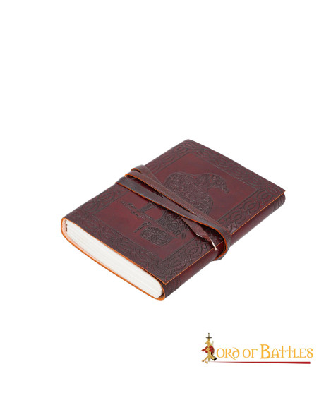 Celtic eagle leather journal