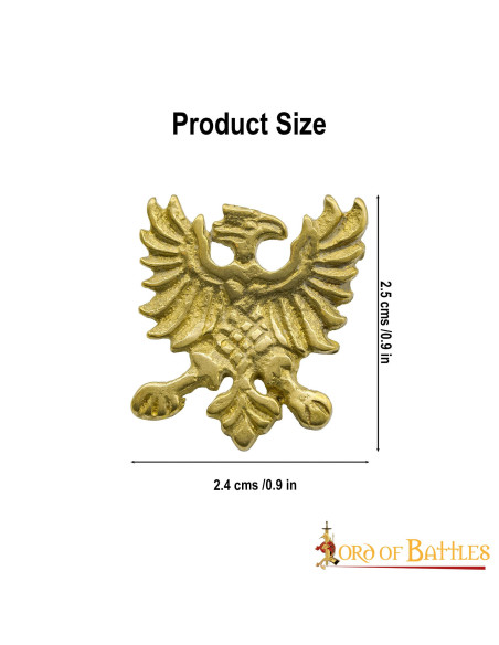 Set of 5 Heraldic Eagle belt tacks...