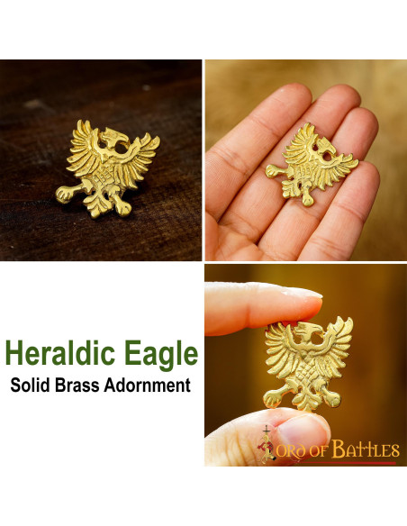 Set of 5 Heraldic Eagle belt tacks...