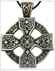 Celtic runic wheel pendant