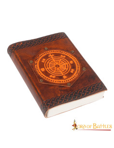 Fleur de Lis Logbook, leather