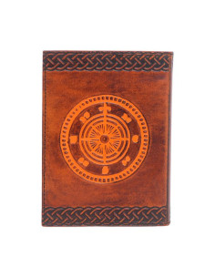 Fleur de Lis Logbook, leather 2