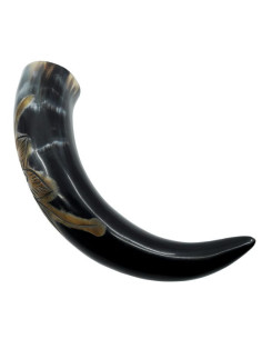Drinking horn Flower with specks, 400-500 ml. 2