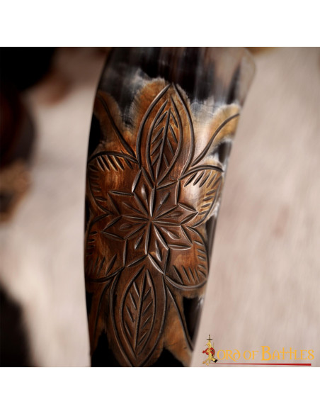 Drinking horn Flower with specks,...