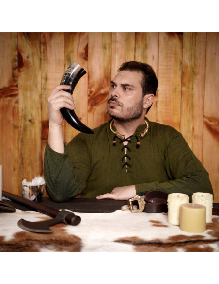 Drinking horn Flower with specks,...