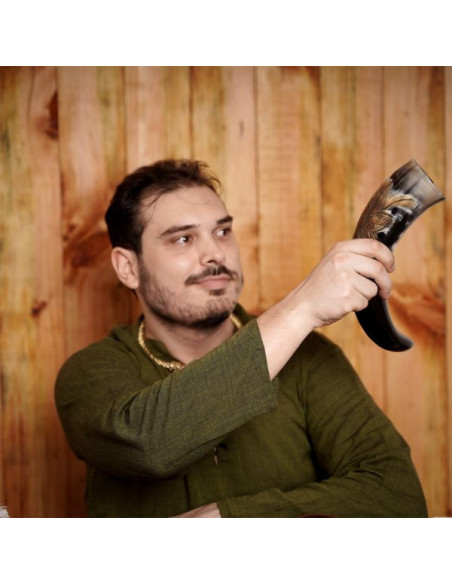 Drinking horn Flower with specks,...