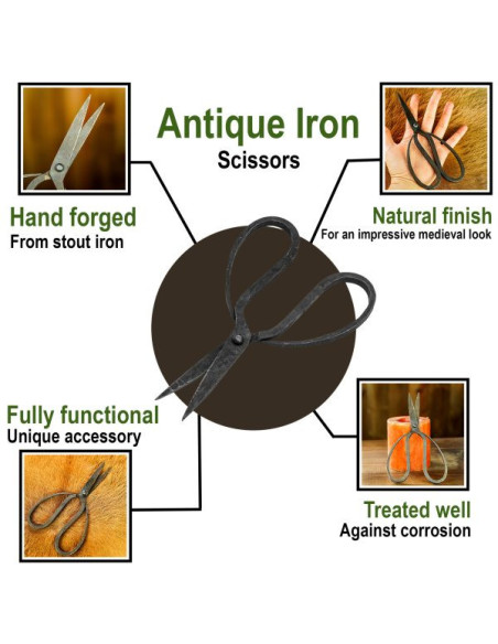 Antique Iron Hand Forged Scissors