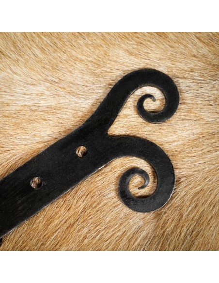 Pair of vintage door hinges in rustic...