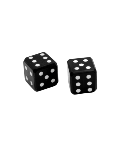 Pack 6 horn dice with embedded pips 2