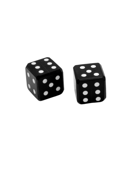 Pack 6 horn dice with embedded pips