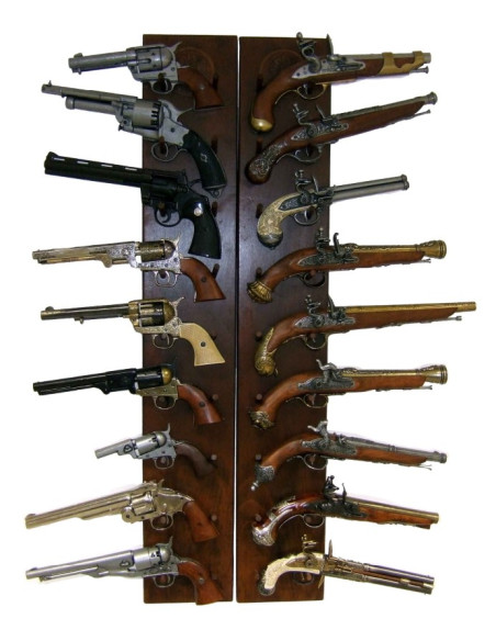 Double support for hanging 18 pieces