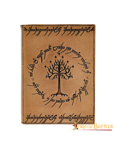Tree of Gondor Embossed Leather Journal, Natural Pages