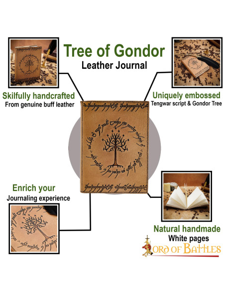 Tree of Gondor Embossed Leather...
