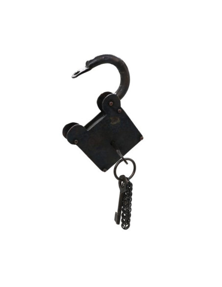 Square medieval padlock with keys,... Square medieval padlock with keys,...