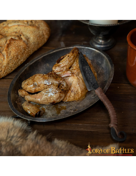 Forged functional medieval knife