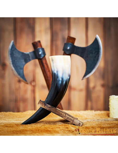 Original support for horns in wood Original support for horns in wood