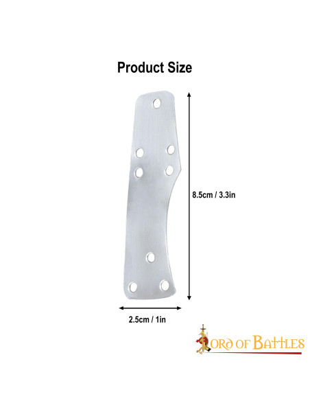 100 Lombard Byzantine steel slat plates