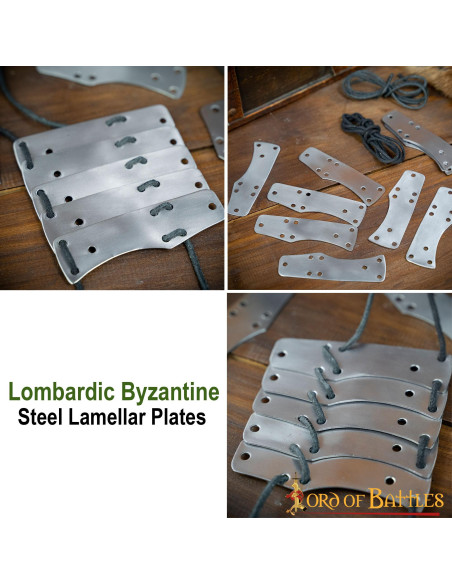 100 Lombard Byzantine steel slat plates