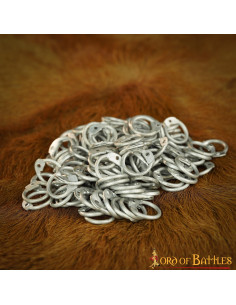 Aluminum chainmail rings for riveting