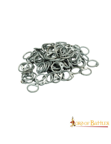 Aluminum chainmail rings for riveting