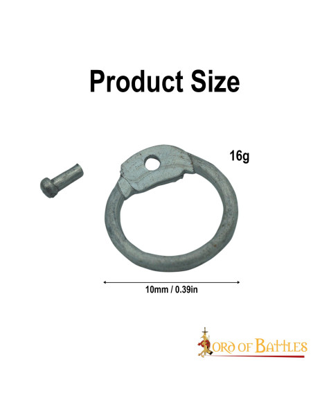 Aluminum chainmail rings for riveting