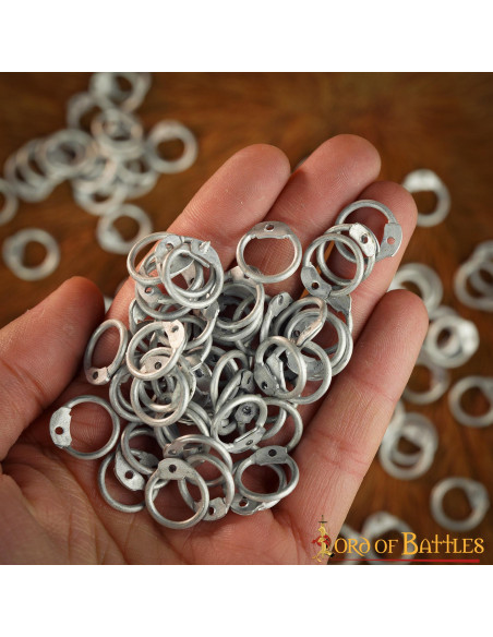 Aluminum chainmail rings for riveting