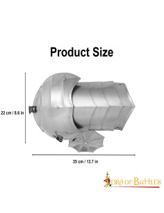 Medieval shoulder pads with bucklers 2