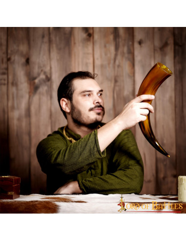 Glossy textured drinking horn, 400500 ml. ⚔️ Medieval Shop