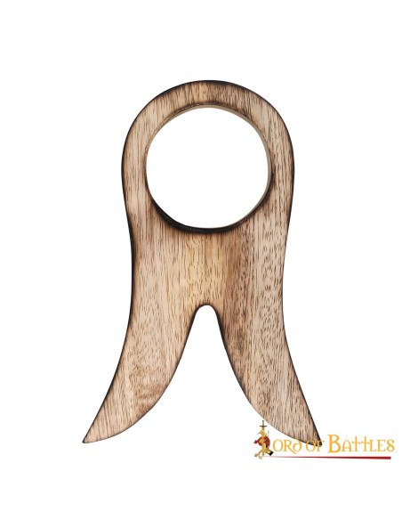 Wooden support for horn, 16 cm.