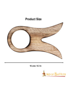 Wooden support for horn, 16 cm. 2