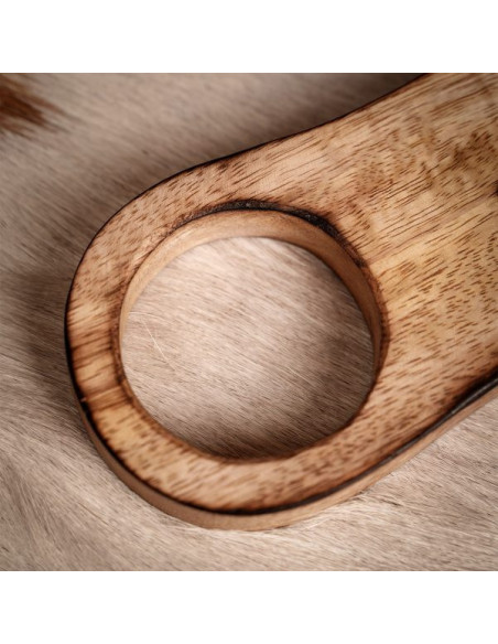 Wooden support for horn, 16 cm.