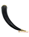 Viking drinking horn with brass fittings, 300-400 ml.