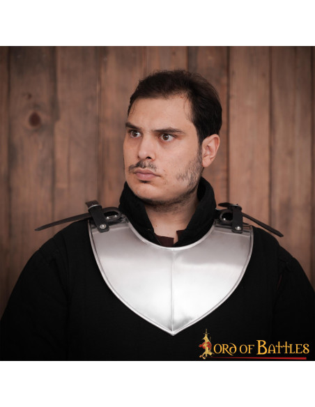 Classic medieval steel gorget