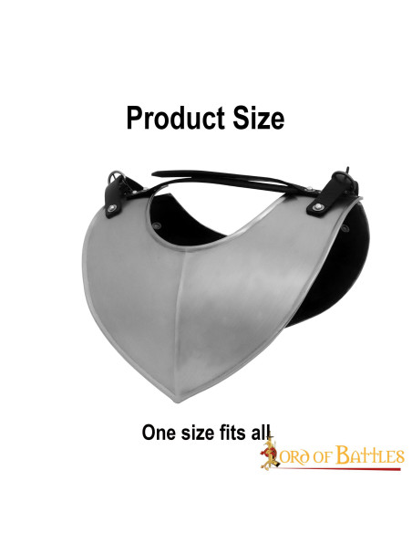 Classic medieval steel gorget