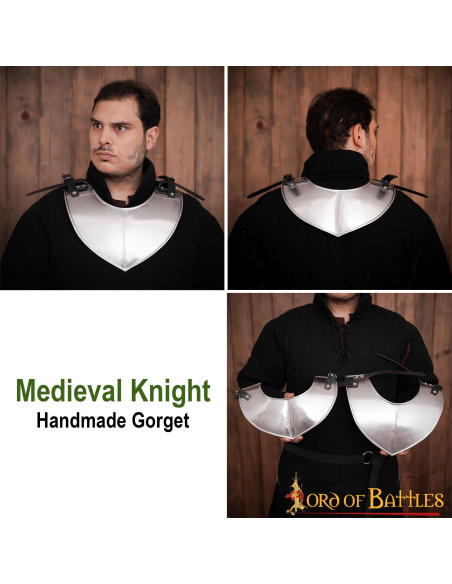 Classic medieval steel gorget