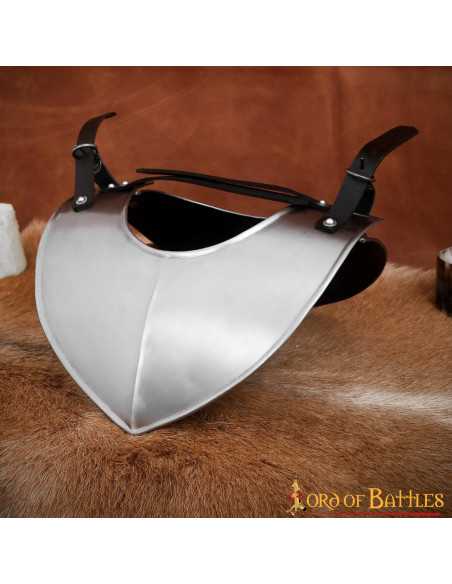 Classic medieval steel gorget