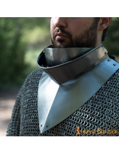 Medieval gorget with bib, XV century