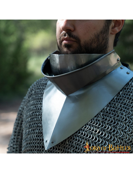 Medieval gorget with bib, XV century