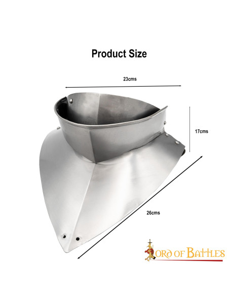 Medieval gorget with bib, XV century