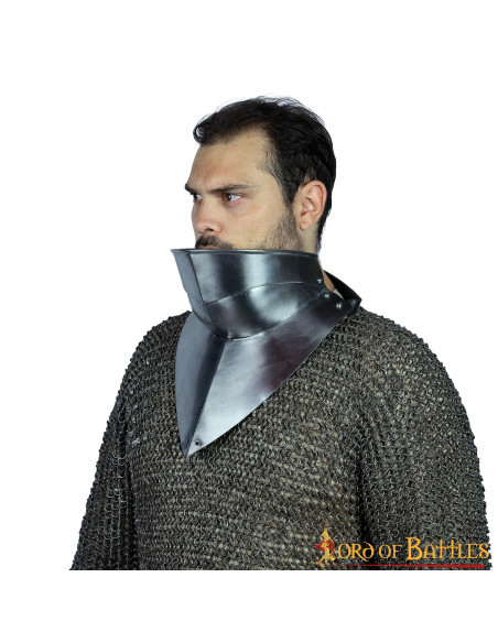 Medieval gorget with bib, XV century