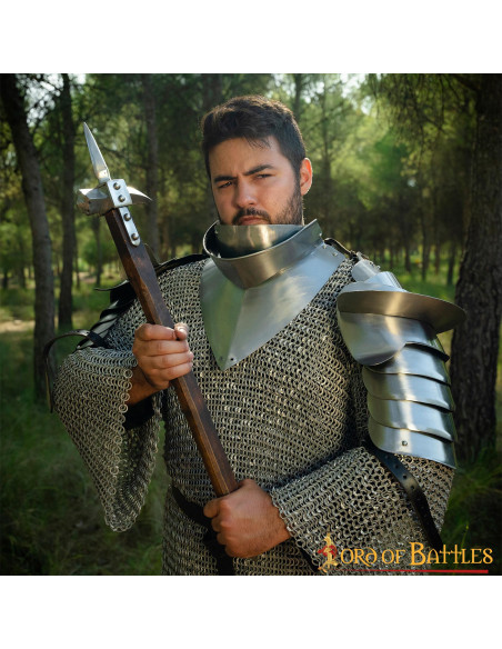 Medieval gorget with bib, XV century