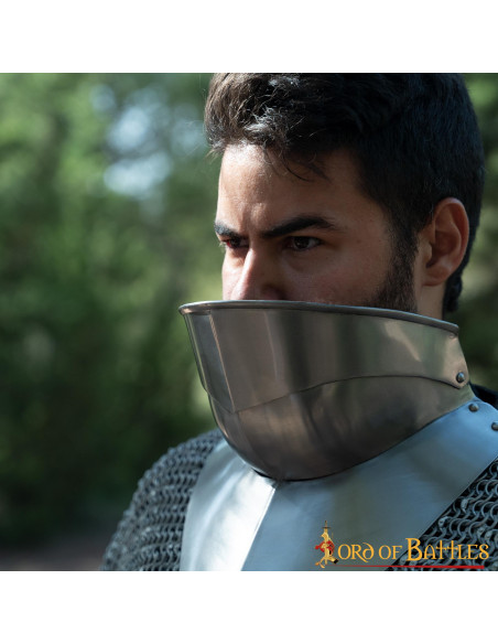 Medieval gorget with bib, XV century