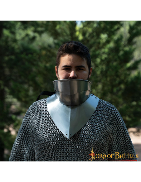 Medieval gorget with bib, XV century