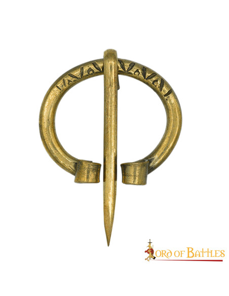 Brass Viking brooch, 3.5 cm.