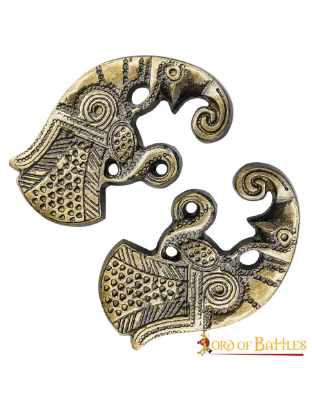 Antique Brass Ravens with Paired Mounts