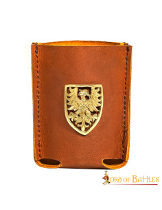 Handmade Can Holder with Heraldic Eagle Decoration