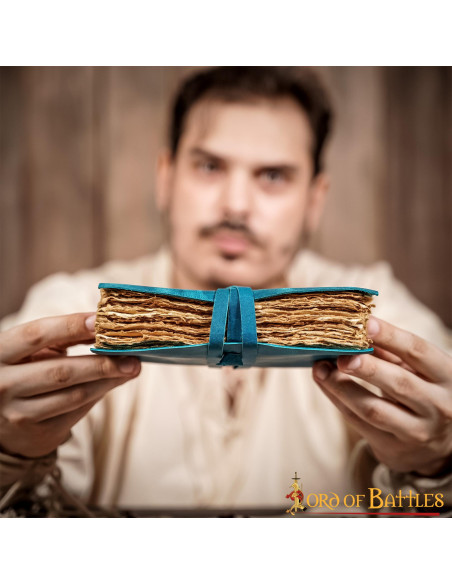 Fancy notes journal handmade blue...