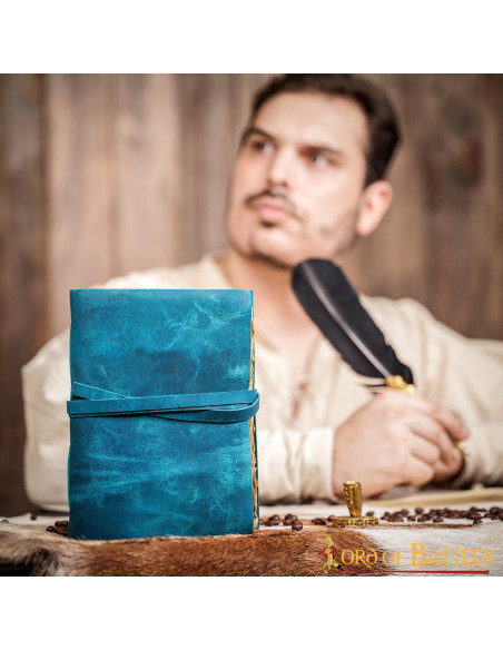 Fancy notes journal handmade blue...